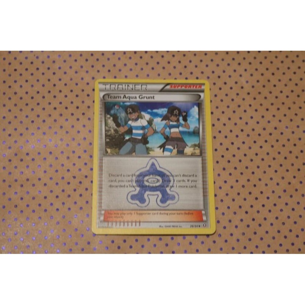 Team Aqua Grunt 26/34 Pokemon Card (2015)